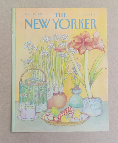 New yorker cover floral - new, cover:
